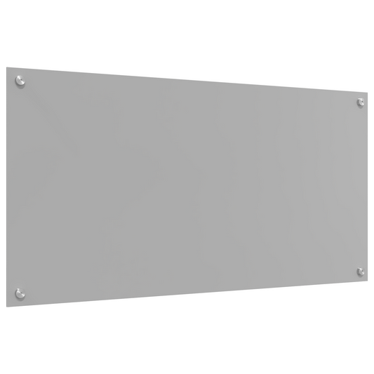 vidaXL Φωτιστικό Πίνακα Κουζίνας Ανοιχτό Γκρι 100x50x0,6 εκ Σκληρυμένο Γυαλί