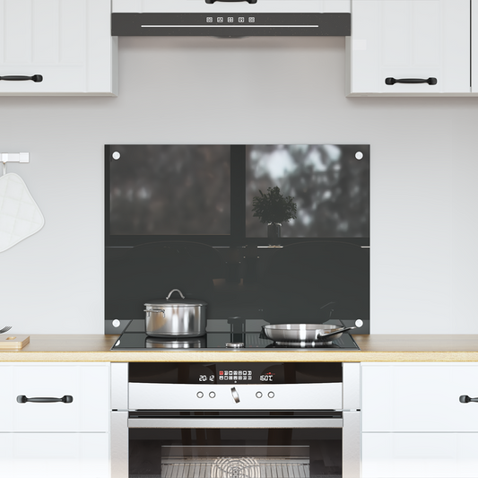 vidaXL Πίνακας Κουζίνας Σκούρος Γκρι 70x50x0,6 εκ από Σκληρυμένο Γυαλί