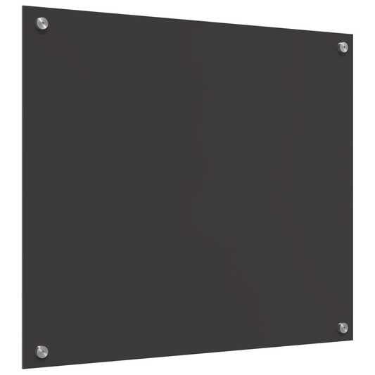 vidaXL Πίσω Τοίχος Κουζίνας Σκούρο Γκρι 70x60x0,6 εκ Σκληρυμένο Γυαλί
