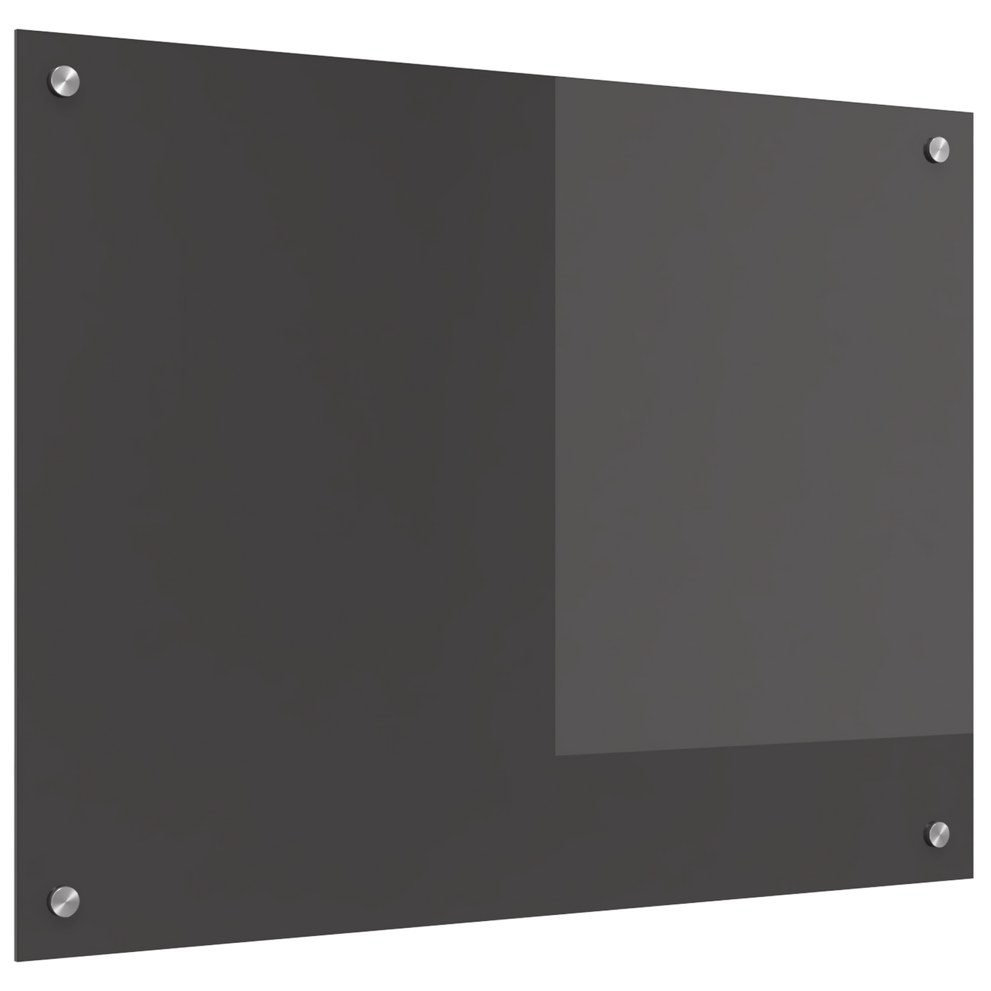 vidaXL Μπροστινό Κουζίνας σε Σκούρο Γκρι - 80x60x0.6 εκ Σκληρυμένο Γυαλί