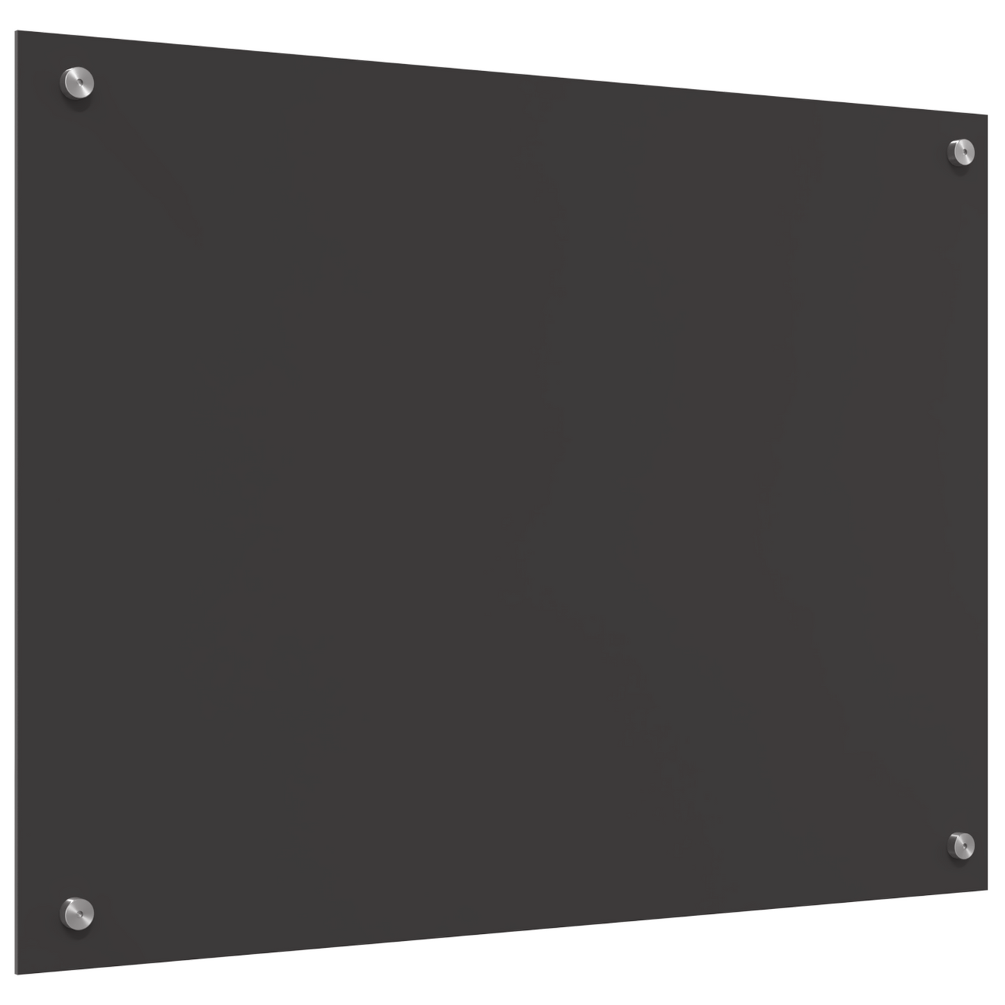 vidaXL Μπροστινό Κουζίνας σε Σκούρο Γκρι - 80x60x0.6 εκ Σκληρυμένο Γυαλί