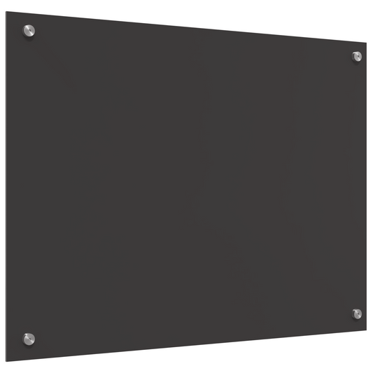 vidaXL Μπροστινό Κουζίνας σε Σκούρο Γκρι - 80x60x0.6 εκ Σκληρυμένο Γυαλί