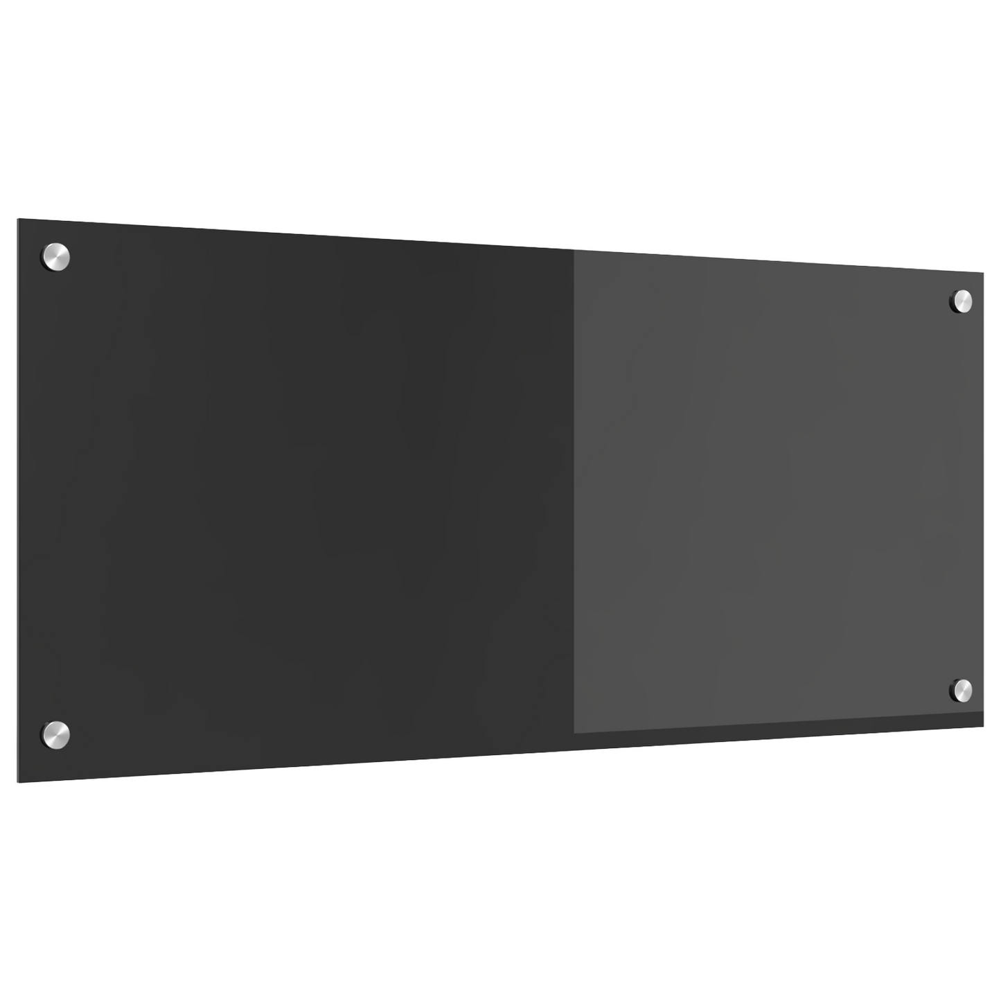 vidaXL Κουζίνα Πλακάκι Σκούρο Γκρι 90x40x0,6 εκ. Ψημένο Γυαλί