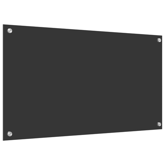 vidaXL Πλάτη Κουζίνας Σκούρο Γκρι 90x50x0,6 εκ από Σκληρυμένο Γυαλί