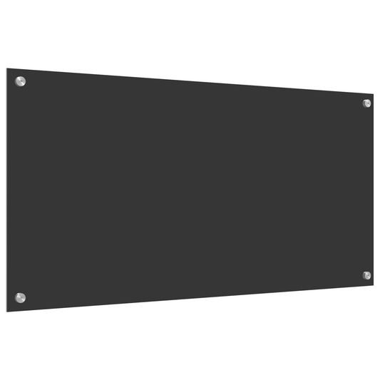 vidaXL Κουζινοπίνακας Σκούρο Γκρι 100x50x0,6 εκ. Σκληρυμένο Γυαλί