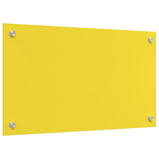 vidaXL Κίτρινο Πλακάκι Κουζίνας 70x40x0,6 cm από Σκληρυμένο Γυαλί