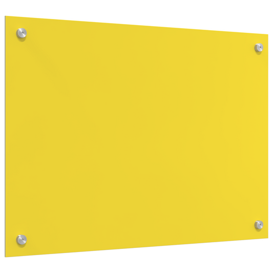 vidaXL Κίτρινος Πίνακας Κουζίνας 70x50x0,6 εκ από Σκληρυμένο Γυαλί