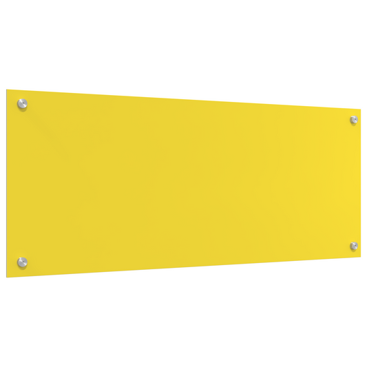 vidaXL Πίνακας Κουζίνας Κίτρινος 100x40x0.6 εκ Σκληρυμένο Γυαλί