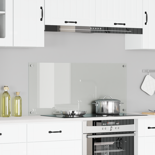 Διαφανής Μεταλλική Συσκευή Κουζίνας 110x50x0,6 εκ. από Μασίφ Γυαλί