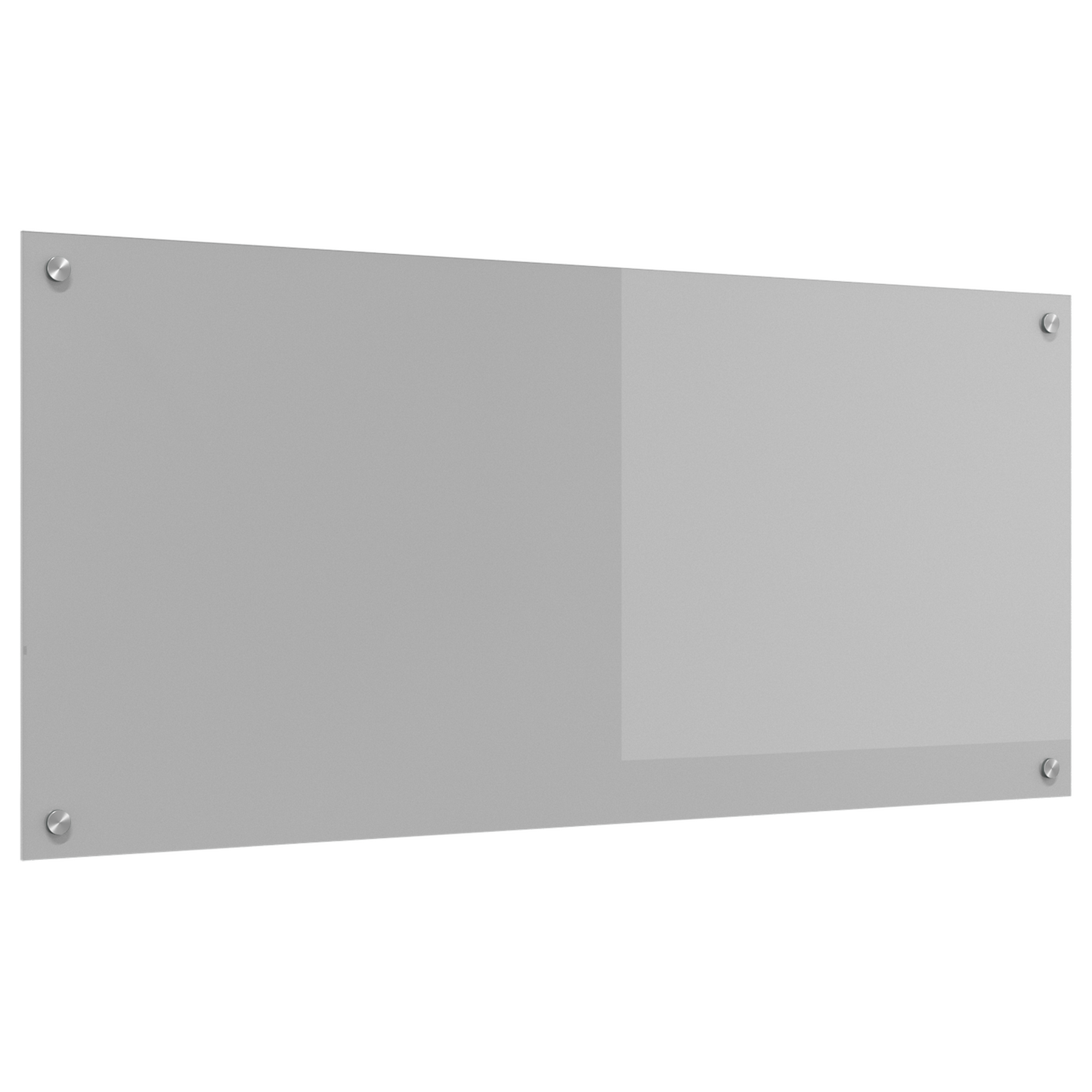 vidaXL Κουζίνα Μπροστινός τοίχος Ανοιχτό γκρι 110x50x0,6 εκ Γυαλί Tempered