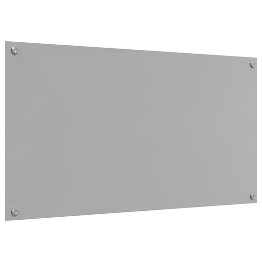 vidaXL Πλάτη Κουζίνας Ανοιχτό Γκρι 110x60x0,6 εκ από Γυαλί Ανθεκτικό