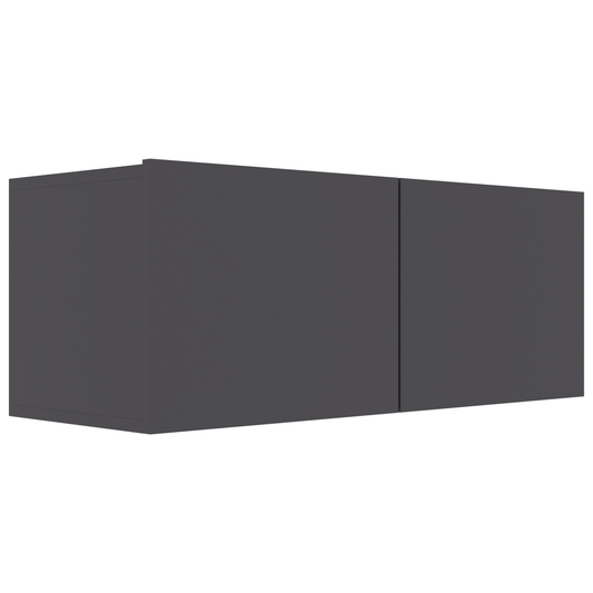 vidaXL | Ντουλάπι TV | Γκρι 80 x 30 x 30 εκ Επεξεργασμένο ξύλο