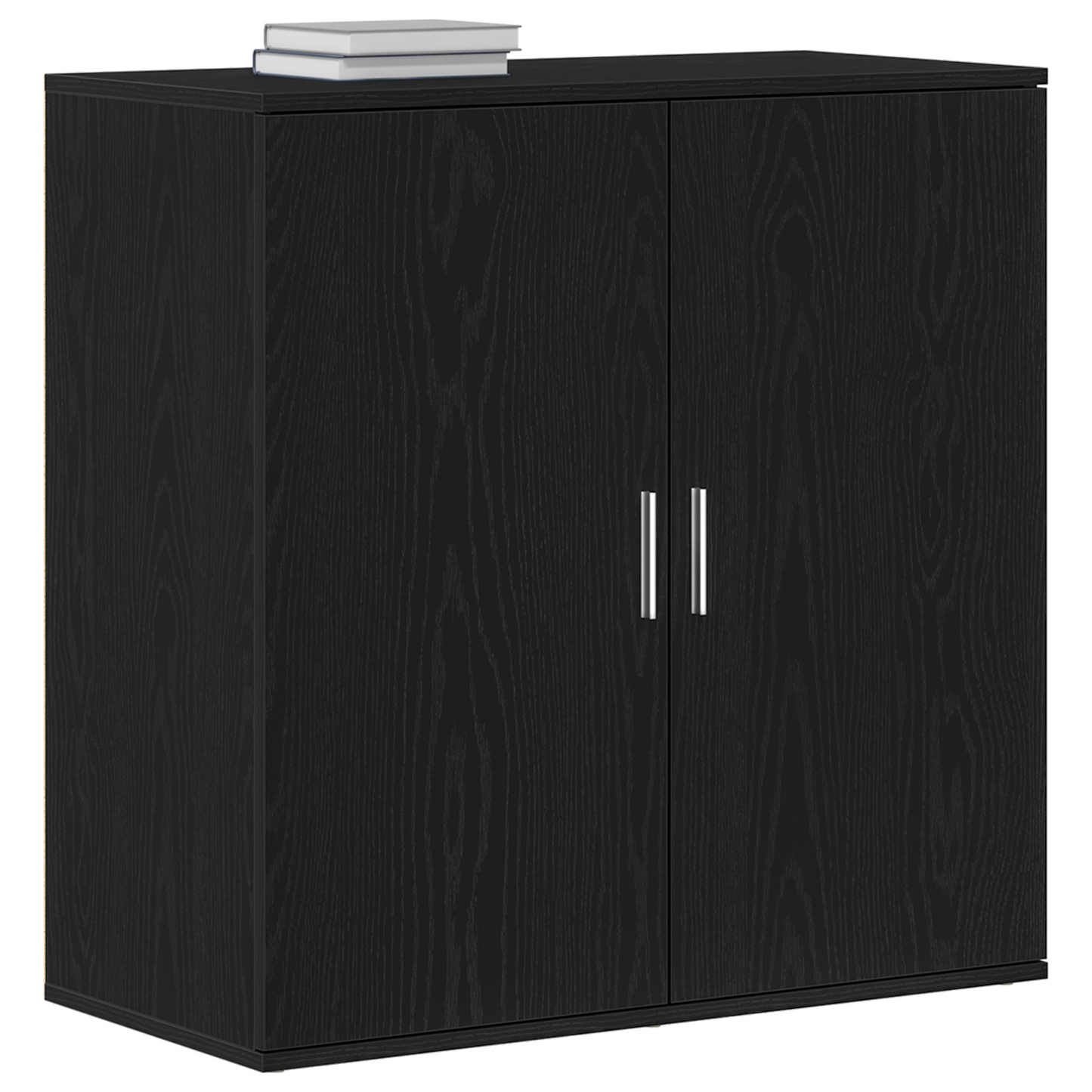 vidaXL Πλαϊνό γραφείο Μαύρη Οξυά 79 x 38 x 80 εκ. Επεξεργασμένο Ξύλο