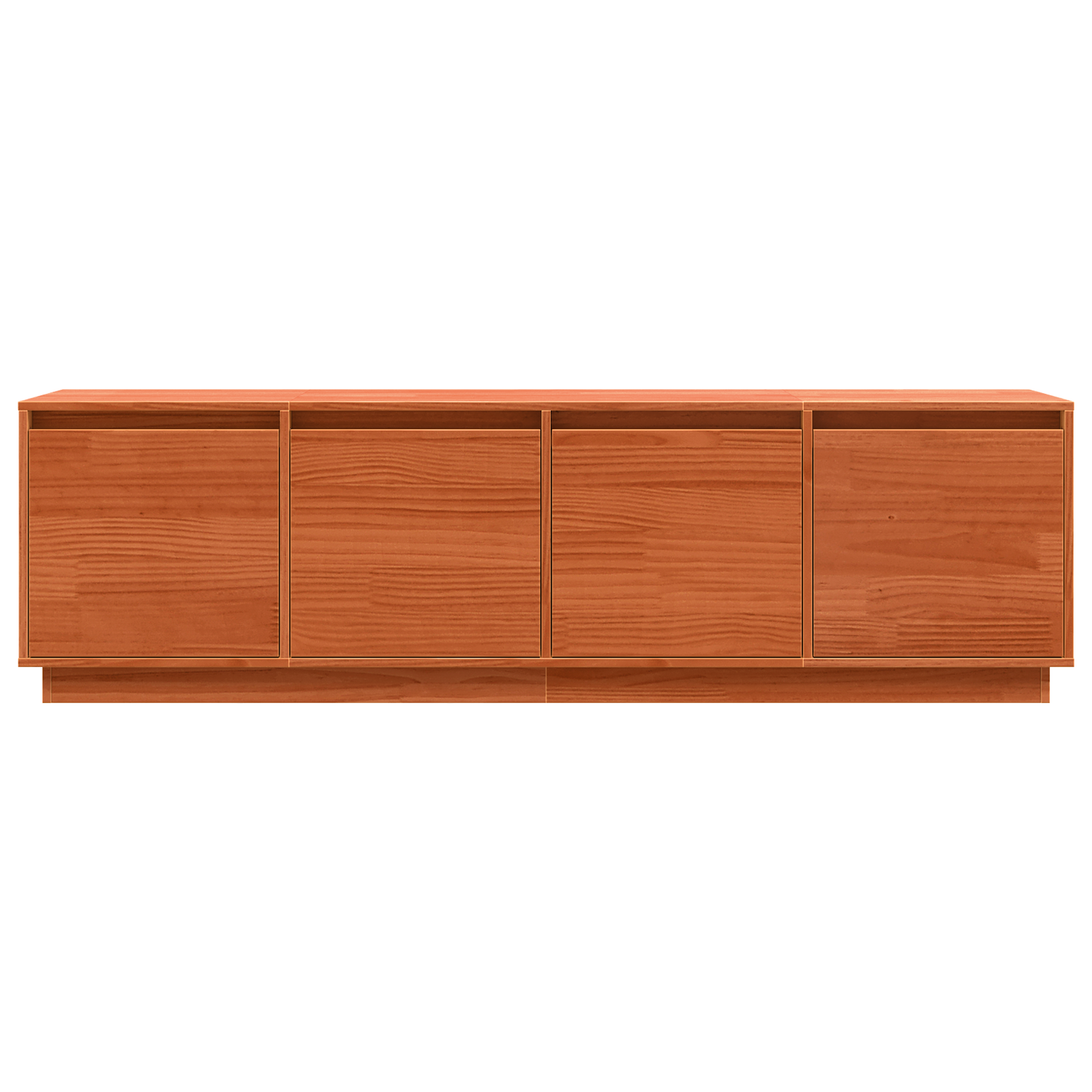 vidaXL Ντουλάπι TV Καφέ 156 x 37 x 45 εκ Επεξεργασμένο ξύλο